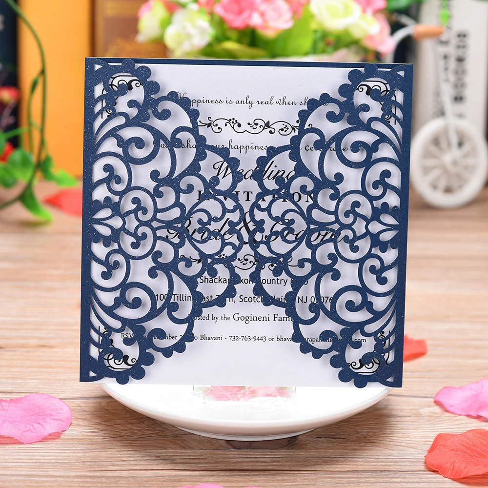 40 шт лазерная резка этикет свадебные приглашения жениха и невесты набор