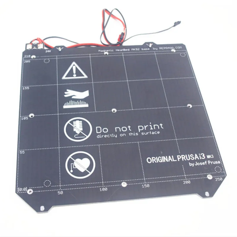 Funssor Prusa i3 MK3 3D принтер Y каретки с Подогревом Комплект проводки Thermistor магнитом для