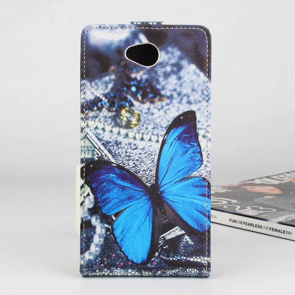 HongBaiwei для HOMTOM ht10 случае девочки бабочки Вертикальный флип кожаный чехол телефона