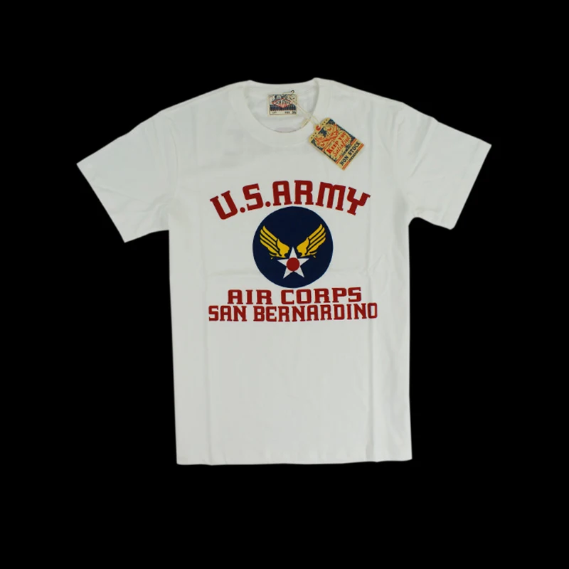 США ВВС армия Ретро Уличная Мужская футболка с короткими рукавами хлопок