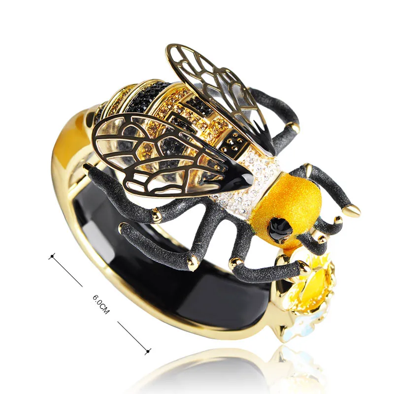MECHOSEN уникальные эмалированные браслеты Esmalte пчелы AAA циркон Pulseira Masculina Медь