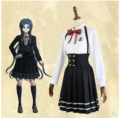 Новинка Аниме Danganronpa V3 Shirogane Tsumugi оригинальное издание JK униформа косплей костюм Женский Хэллоуин запасы парик волосы