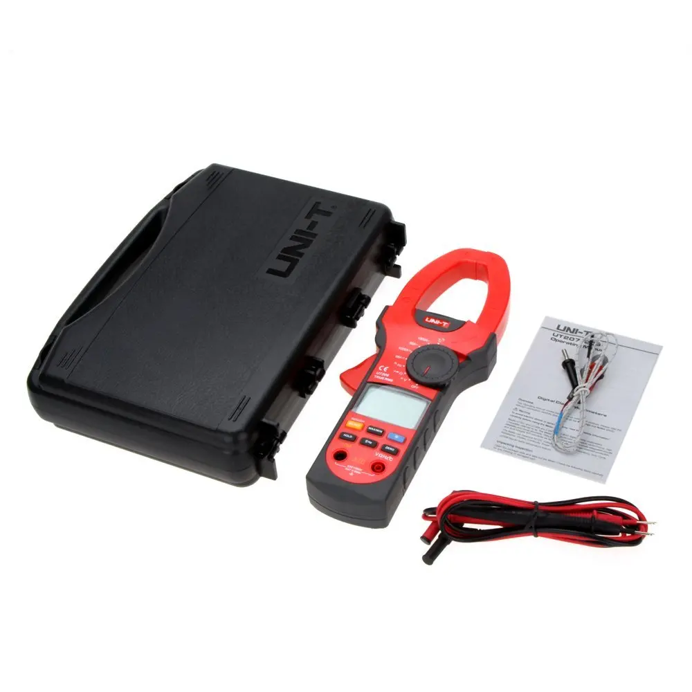 UNI T UT208 1000A True RMS цифровой клещи 6600 Граф AC DC Вольт Ампер многометровый измеритель