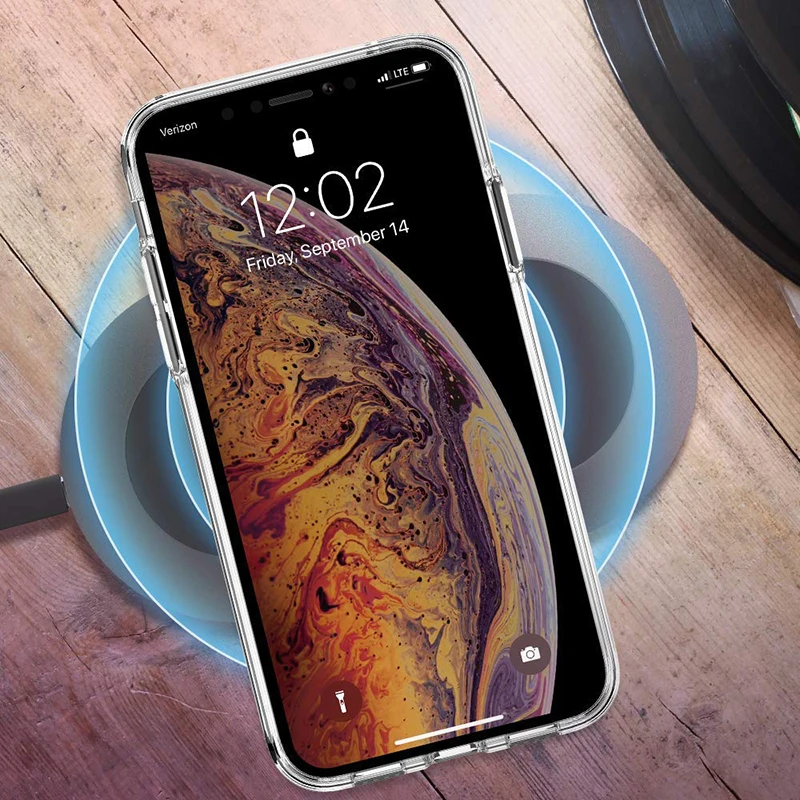 WZH Мягкий чехол из ТПУ для iPhone XS Max прозрачные тонкие чехлы MAX XR X 7 PLUS 8 6S 6 прозрачный