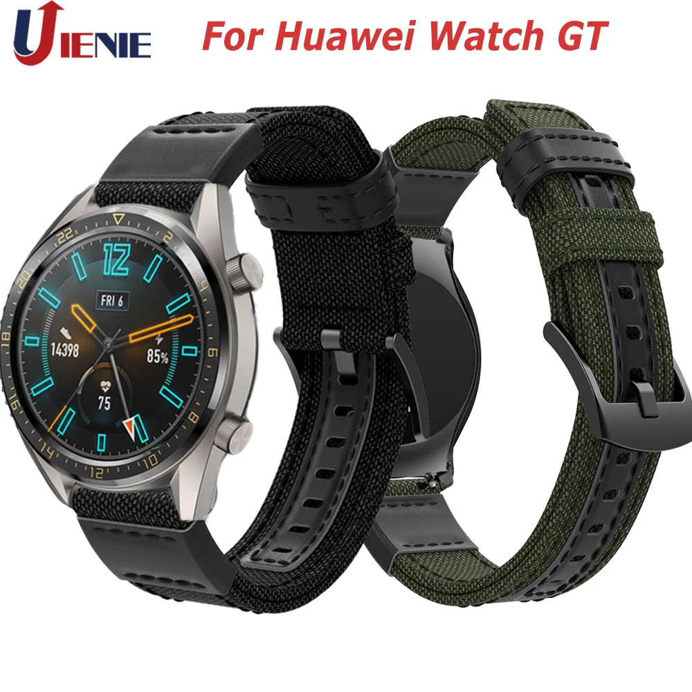 Нейлоновый браслет ремешок для часов huawei Watch GT 2 ремешок для samsung Galaxy Watch 46 мм 42 мм браслет для gear S3 S2 20 22 мм