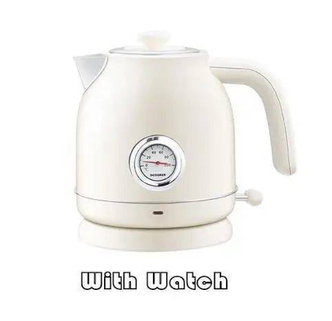 With Xiaomi Youpin Ocooker Электрический чайник импорт контроль температуры 1.7л большой емкости с часами Электрический чайник - Цвет: With