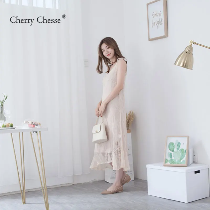 Cherry Chesse 2018 одноцветное глубоким v образным вырезом платье Для женщин Пояс Труба