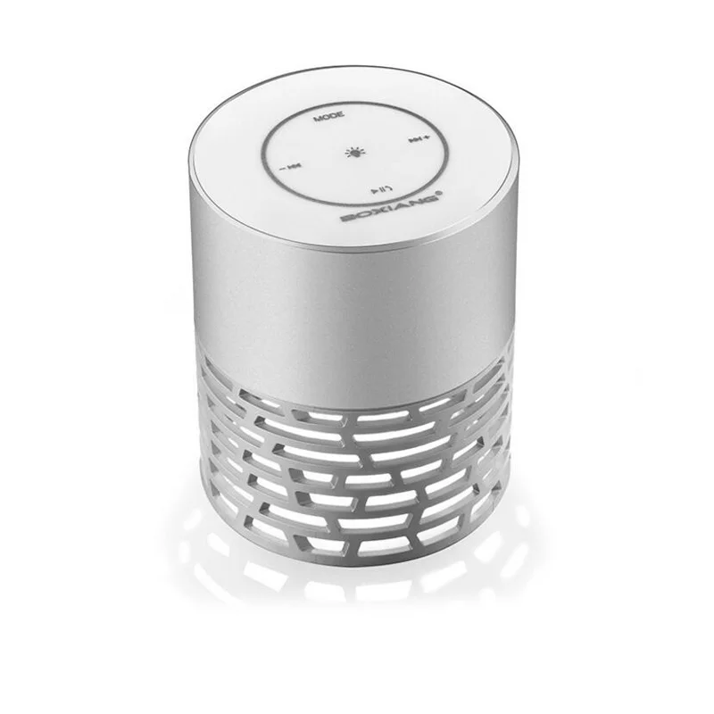 Серый Портативный умный беспроводной Bluetooth динамик multi Функция семь цветов свет сенсорный экран Bluetooth динамик стерео колонки - Цвет: Серый