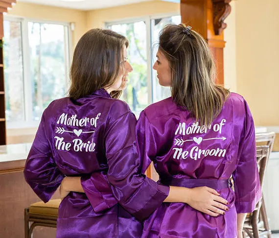 Csutomize блестящая невеста невесты белье для атласные шелковые пижамы Халаты