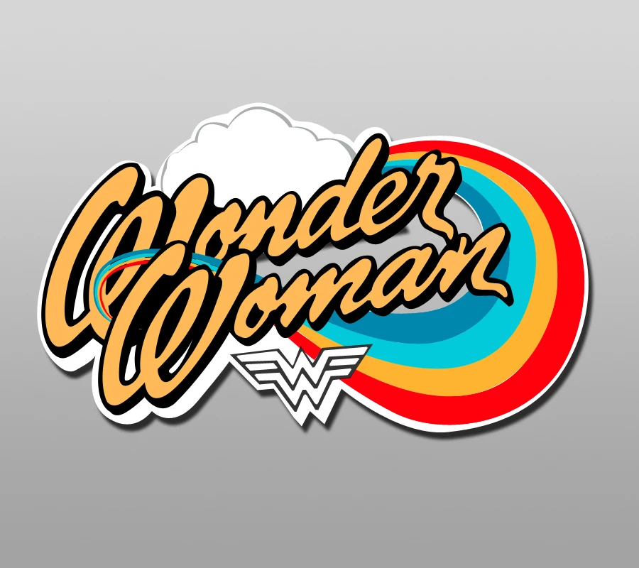 DIY мультфильм чудо женщина Статуэтка праздник свадебное украшение плоская