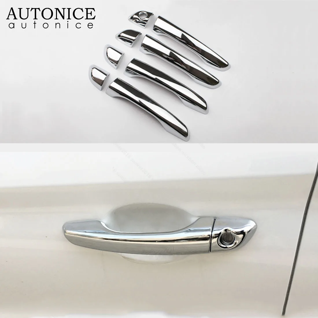Хромированная внешняя дверная ручка декоративная отделка чаши для Hyundai Accent Solaris