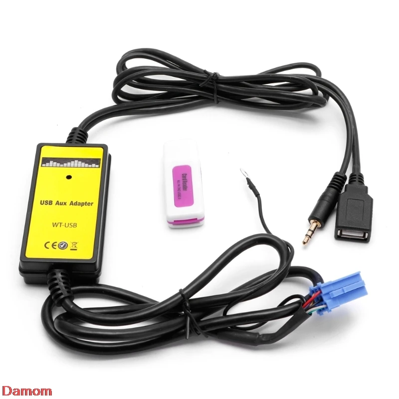 Новинка 2021 автомобильный аудио MP3 интерфейс переходник CD AUX SD USB кабель для