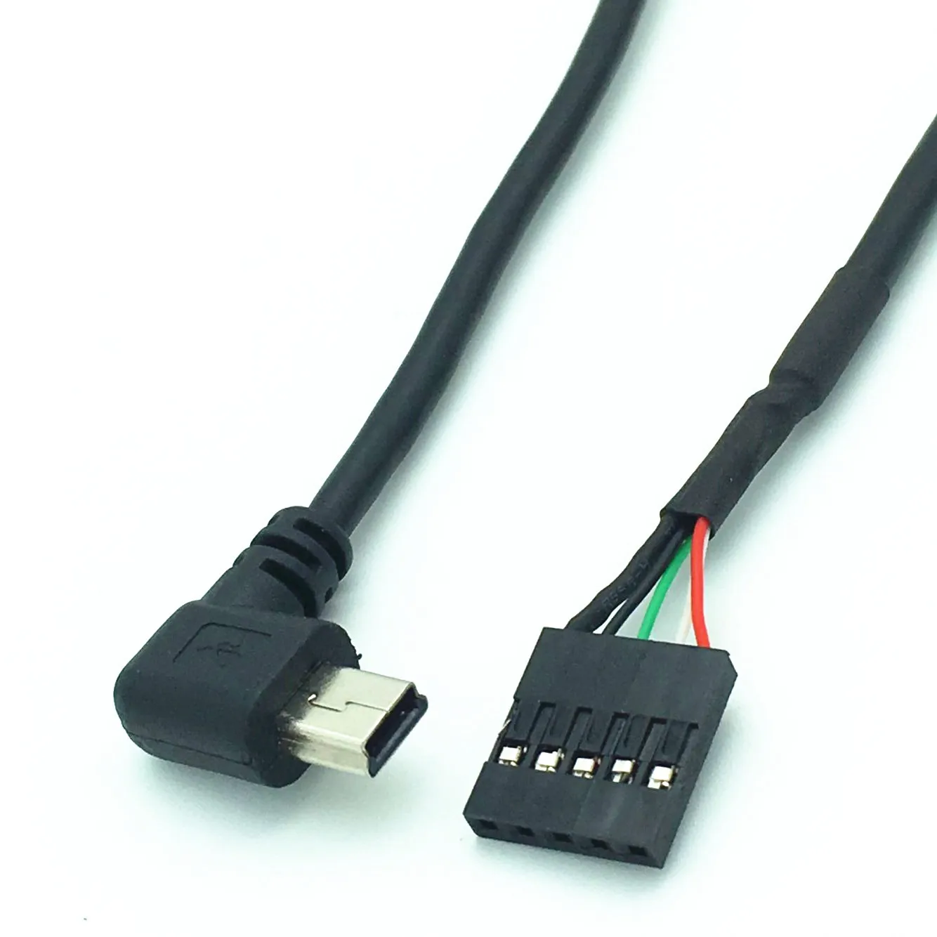 50 см usb mini 5P штекер 90 под прямым углом до 1x 5Pin разъем USB 2 54 кабель материнской