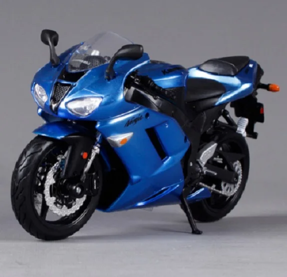 MAISTO 1:12 Kawasaki Ninja ZX 6R синяя модель мотоцикла и велосипеда игрушка в коробке |