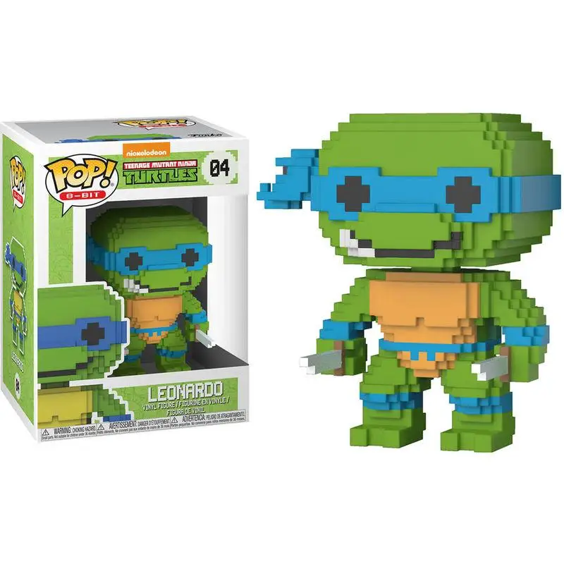 Фигурка Поп 8 бит TMNT подростков мутант ниндзя черепашки леондо|Игровые фигурки и