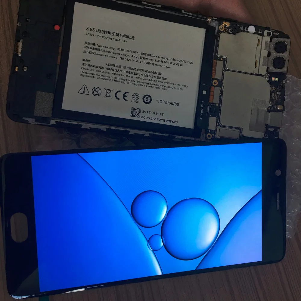 Для zte Nubia M2 NX551J ЖК дисплей сборки с сенсорный экран планшета в черный и белый