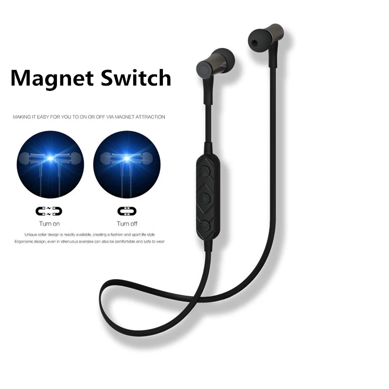 2017 New HT3 Wireless Headphone Bluetooth Magnetic switch For Phone Earphone | Электроника