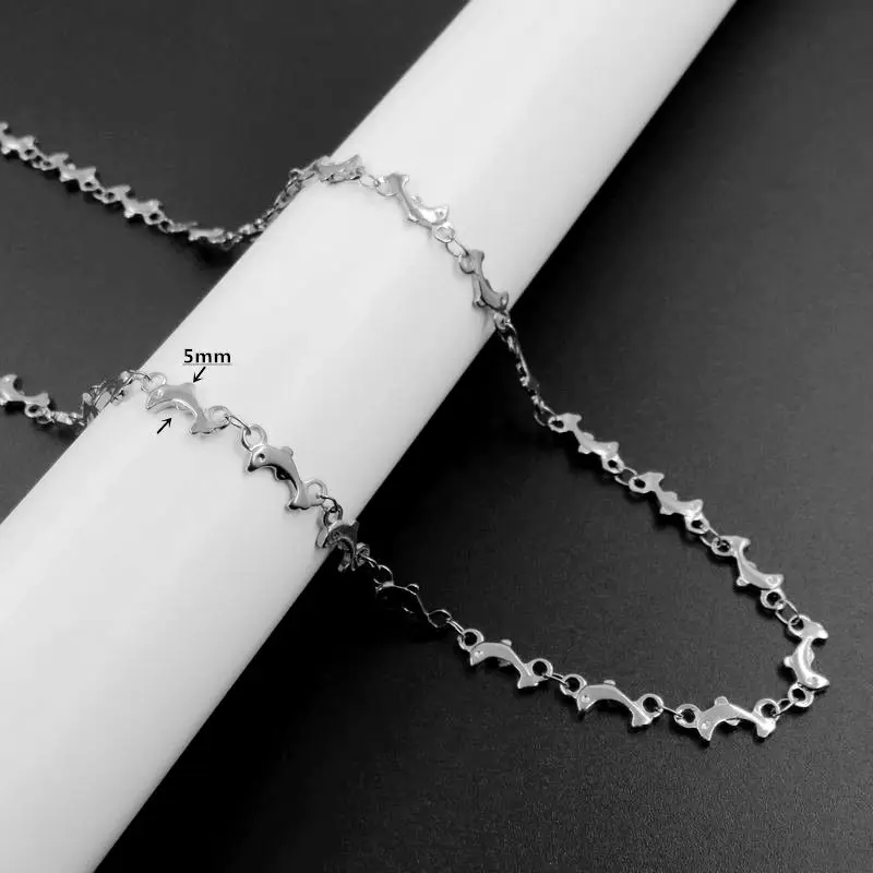 Steel Color Золотая цепочка для женщин модное ожерелье с сердцем из нержавеющей стали женские ювелирные изделия подарок ожерелье - Окраска металла: Steel Color