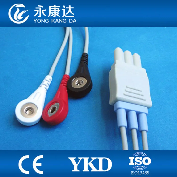 New type with 3leads ECG patient trunk cable snap/1m for monitor |