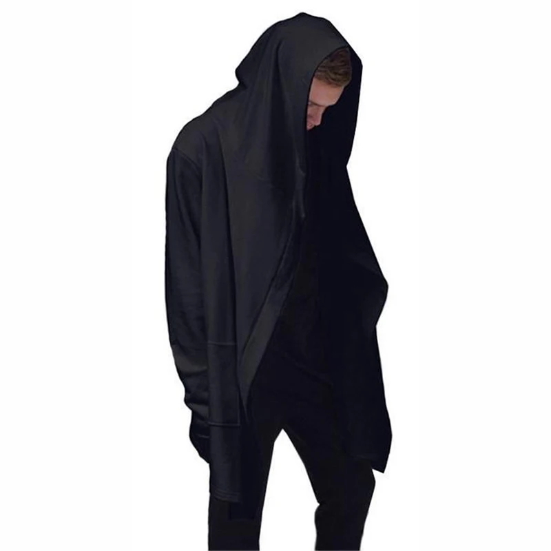 Мужской плащ с капюшоном мужские толстовки в стиле хип-хоп весеннее пальто