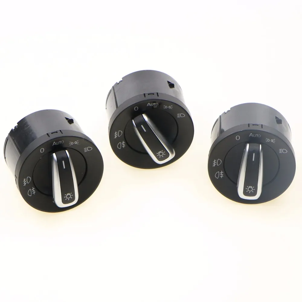 3 шт. Хром Авто головного средства ухода за кожей Шеи светильник переключатель