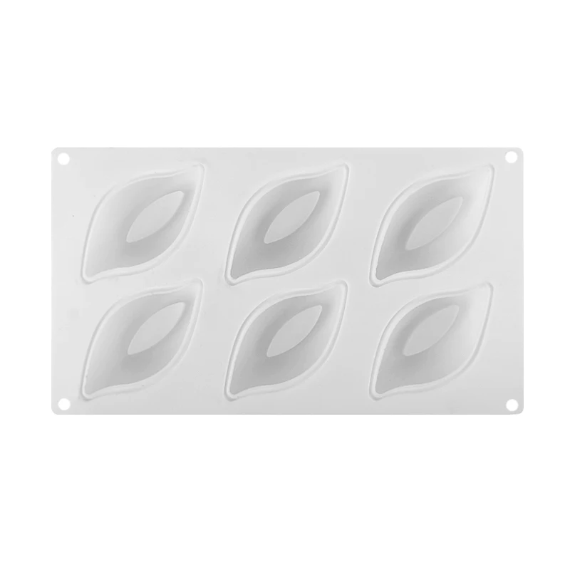 DINIWELL 6 Cavity Pea Shape Silicone Cake Mold 3D Cakes Decorating Bakeware Baking For Chiffon Mousse Pastry Dessert Moulds | Дом и сад