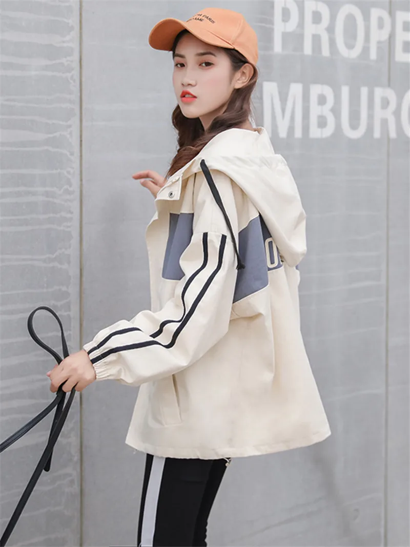 2018 модная женская куртка с длинным рукавом Harajuku ветровка пальто верхняя одежда
