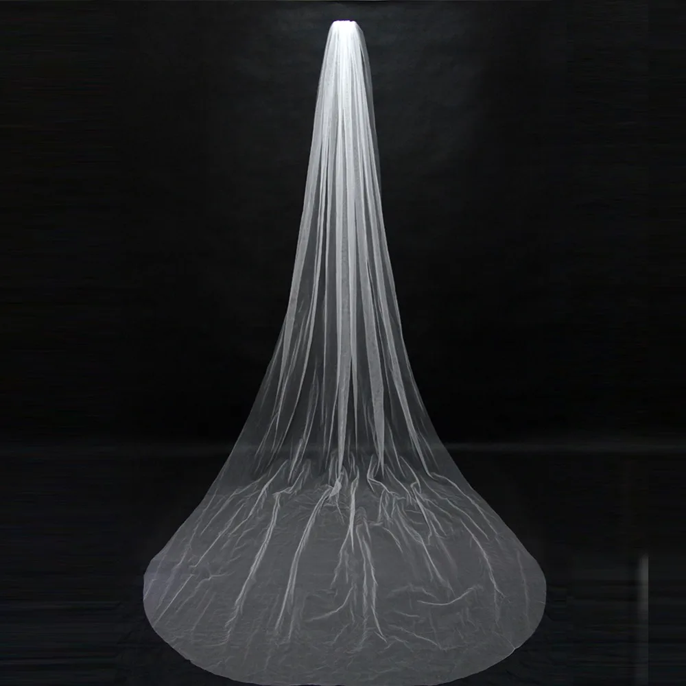 Элегантные свадебные аксессуары 3 метра 1 слой свадебная фата белая цвета