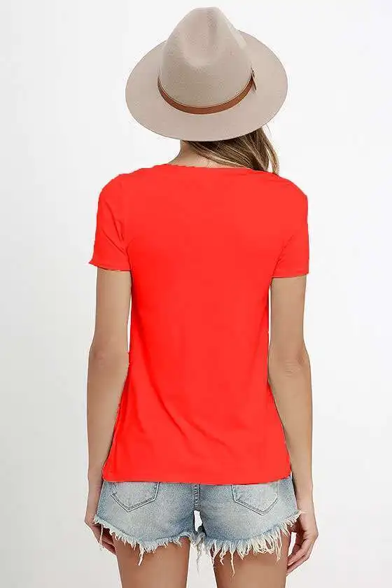 

Sexy Women Ladies Loose Pullover T-Shirt Top V-Neck Bandage Short Sleeve Cotton Tops Clothes Summer