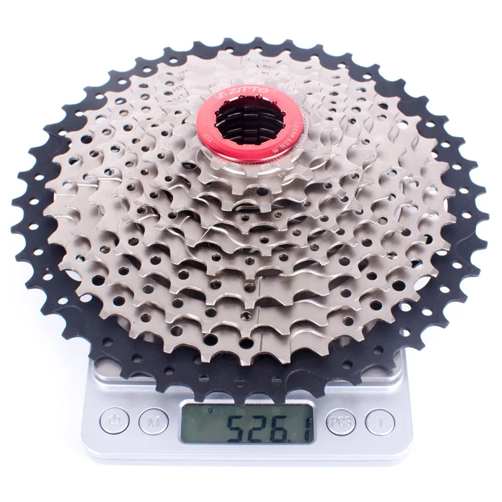 Черный ZTTO 11-42 10 скоростей 10 s широкого соотношения MTB горный велосипед кассета коронки для части m6000 m590 m610 m675 m780 X5 X7 X9 - Цвет: Черный