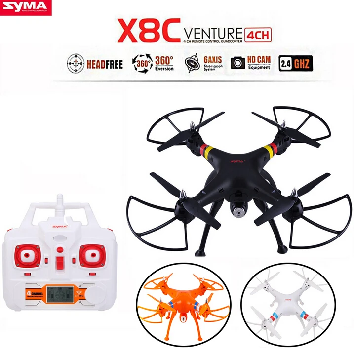 SYMA X8C 2 4G 4CH 6 осевой гироскоп RC Квадрокоптер RTF Дрон с 2.0MP HD камерой Безголовый режим