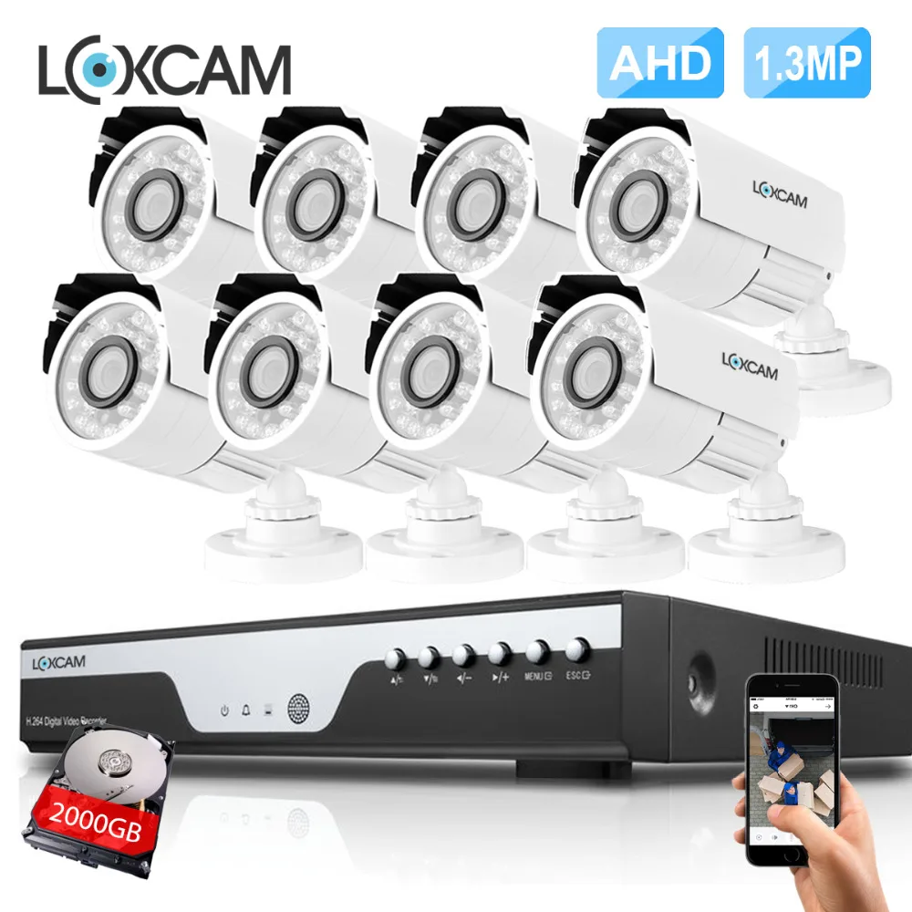 8CH HDMI 1080 P DVR 8 шт. 1.3MP аналоговая камера высокого разрешения 960 камеры безопасности