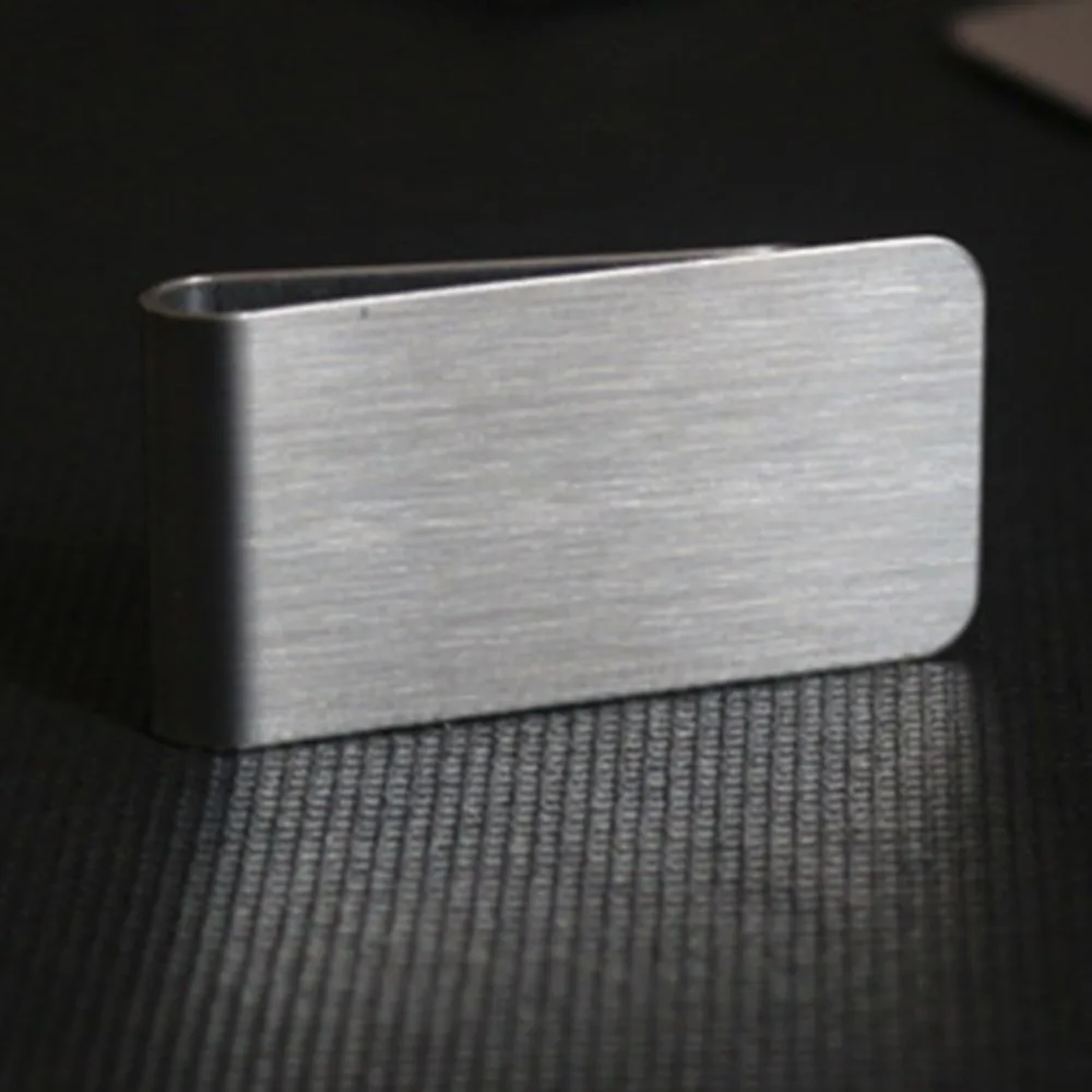 Серебряный EDC зажим для денег из нержавеющей стали мужской металлический