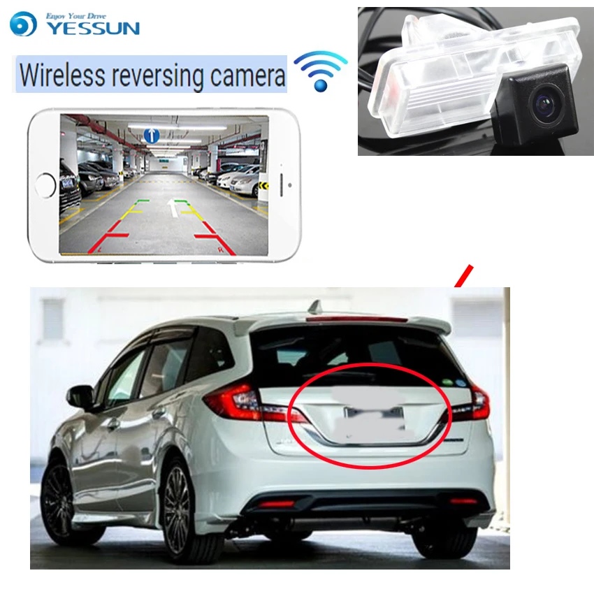 Камера заднего вида YESSUN для Honda Jade 2013 2014 2015 автомобильная беспроводная камера с