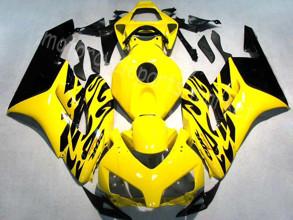 Желтый ABS Пластик литья под давлением обтекатель кузова для Honda CBR1000 RR CBR 1000RR 2004 2005