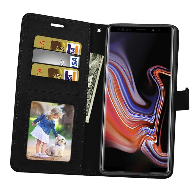 Чехол для Samsung Galaxy Note 9 чехол чехол-книжка из искусственной кожи телефона Note9 N960F N960