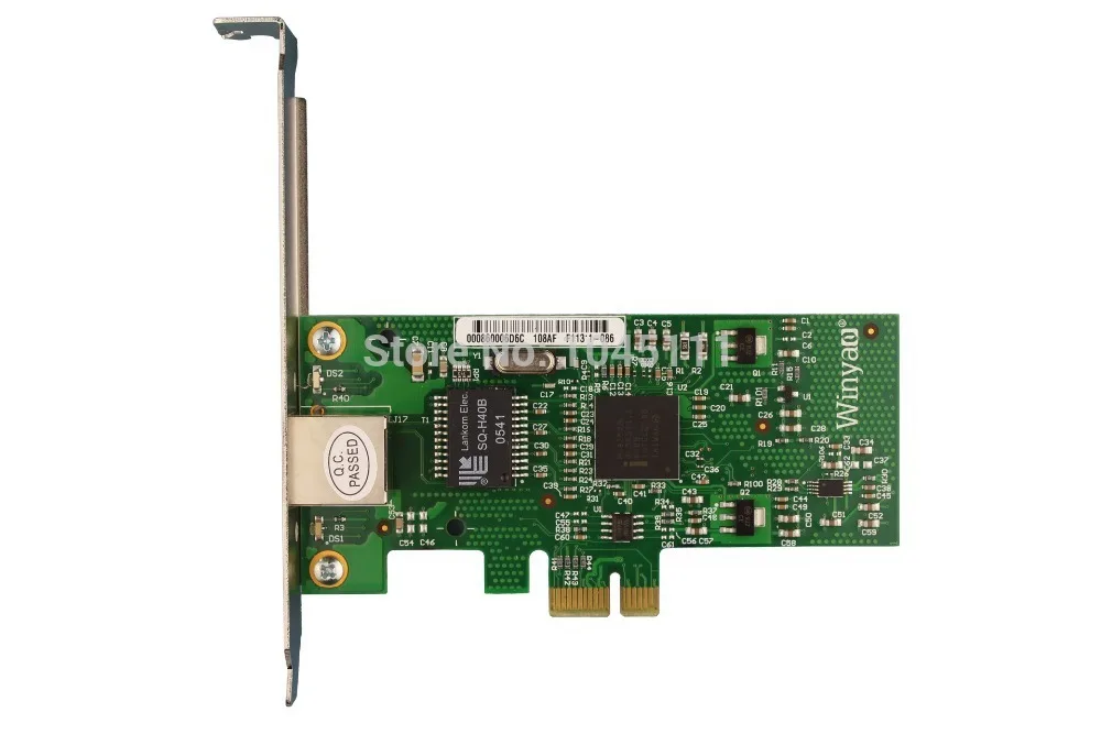 Сетевой адаптер Winyao WY573T PCI E X1 RJ45 Gigabit LAN Ethernet NIC для настольного компьютера intel82573 1000