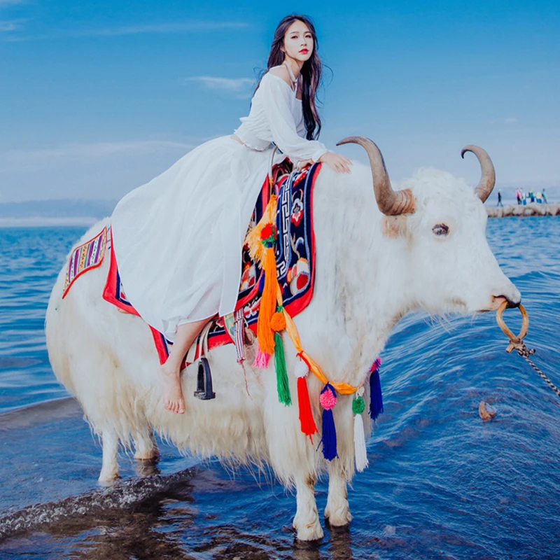 Khale Yose летний укороченный топ из 2 частей Макси платье с длинным рукавом Boho Хиппи