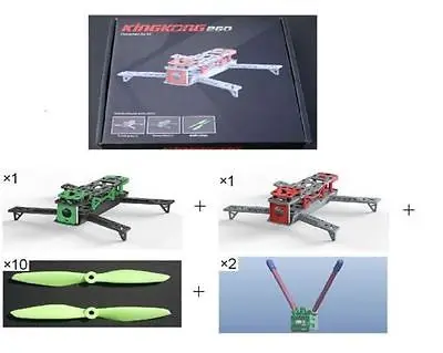 LHI 260 QAV250 рама Квадрокоптер FPV Дрон KINGKONG 10 пар пропеллеров в том числе LED|qav250 frame|frame