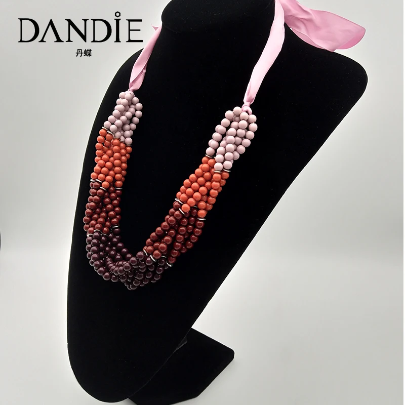 Dandie Colorful Acrylic Bead Necklace Fashion Jewelry For Women | Украшения и аксессуары