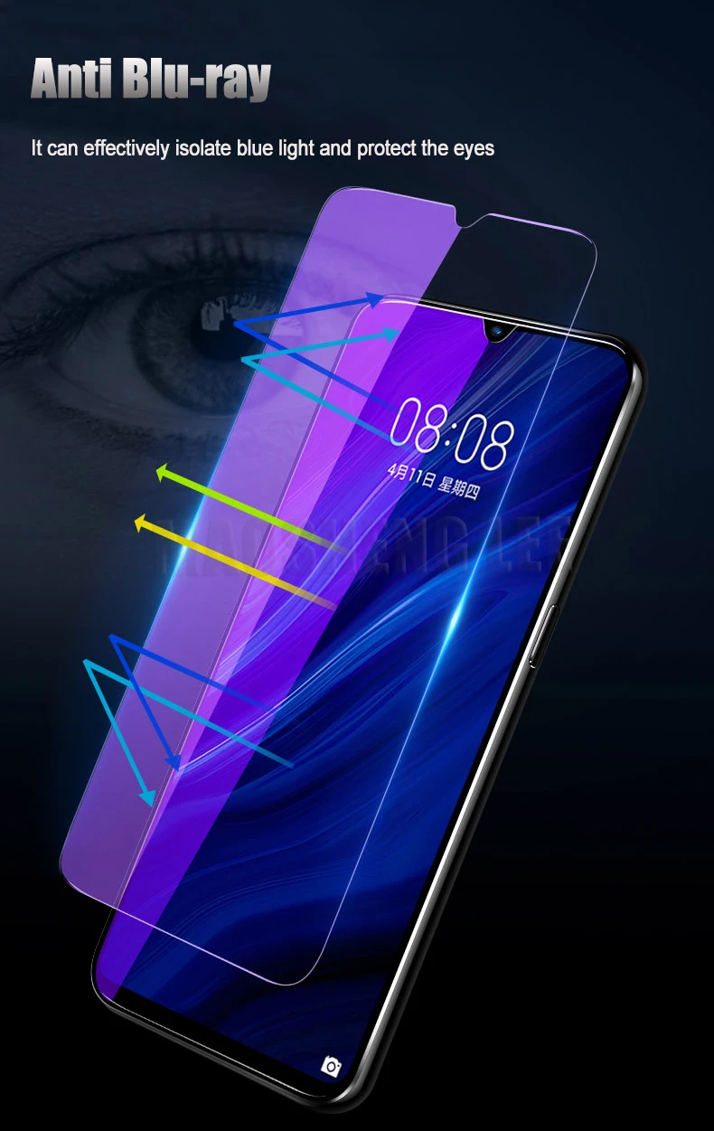 2 шт./лот закаленное стекло для huawei P30 P30 Lite защита экрана против Blu-Ray стекло для huawei P30 lite защитная пленка