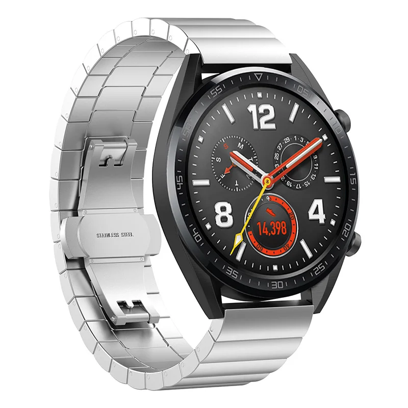 ECSEM ремешок для часов из нержавеющей стали для huawei Watch GT 46 мм/Honor Magic Sport Smartwatch сменный металлический браслет quick fit
