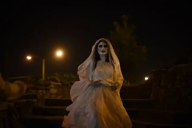 Фильм «The Curse of La Llorona» косплей маска ужаса страшный призрак полный шлем латексные маски вечерние Хэллоуин Необычные Мячи реквизит