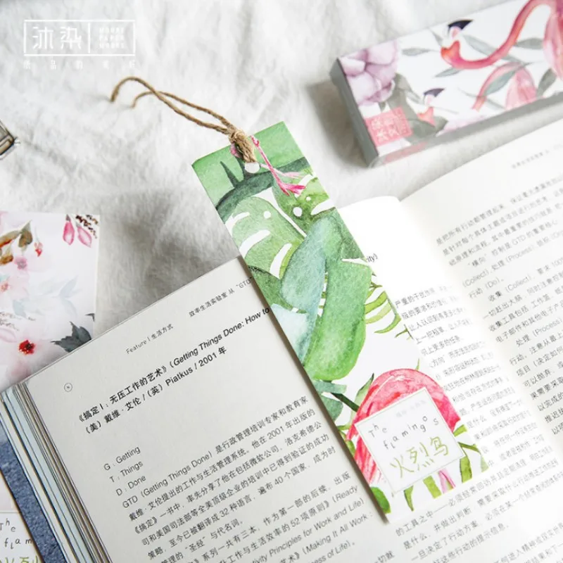 30 шт красивые Фламинго мультфильм животных Бумага book Книга Держатель сообщения