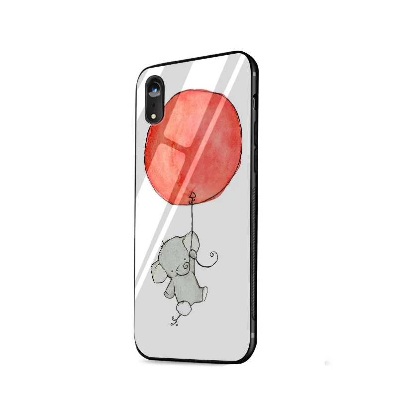 Чехол для iPhone 6 из закаленного стекла Desxz Elephant3 S 7 8 Plus X XS Max XR 5 5S SE |
