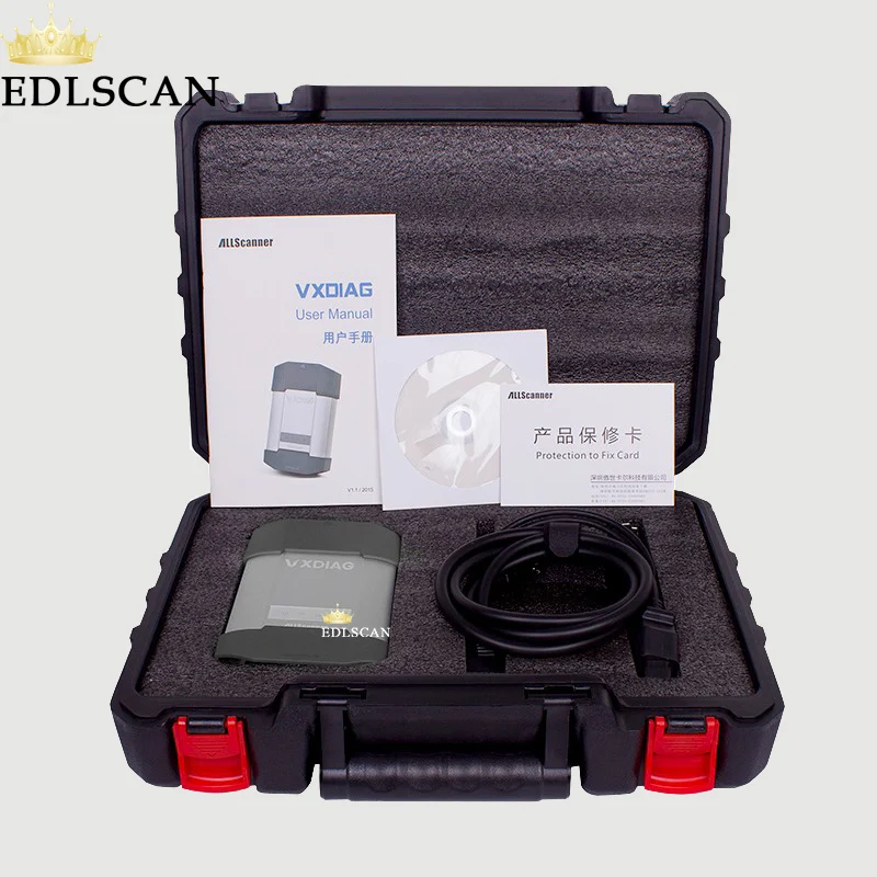 Диагностический инструмент EDLSCAN VXDIAG VCX PLUS C6 для MB диагностика Xentry VCI лучше чем