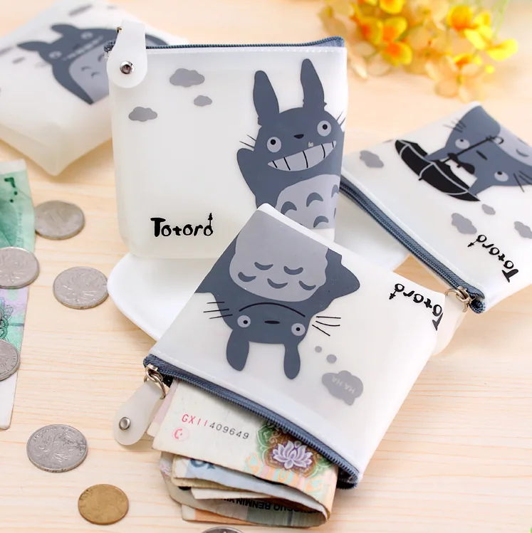 Мини милые Мультяшные прозрачные Тоторо наушники ключи монеты зарядное