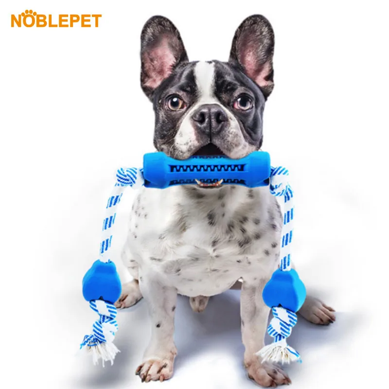 NOBELPET резиновые игрушки для собак синие нетоксичные льняные домашних животных
