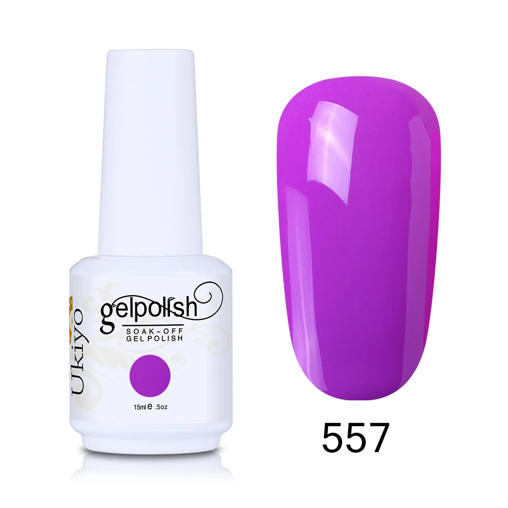 557 Ukiyo 15 мл Гель-лак для ногтей для стемпинга Vernis Ongle Esmaltes Permanentes De UV Y Led лак для ногтей Гель-лак es маникюр - Цвет: 557