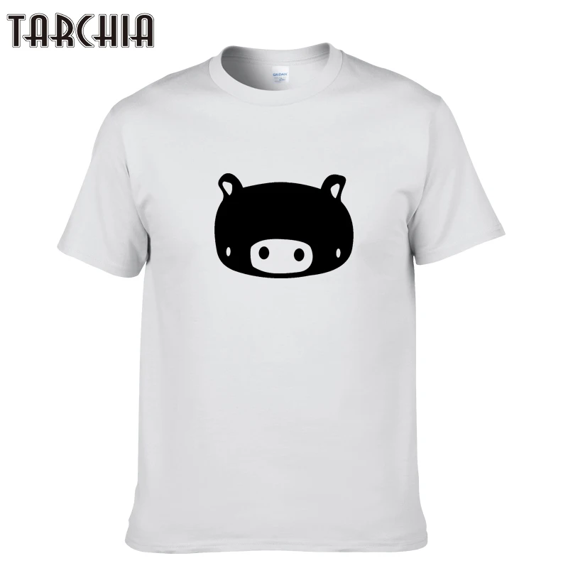 TARCHIA мужские летние топы и футболки Стиль мужской с О-образным вырезом коротким